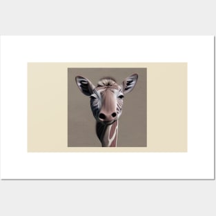 alien giraffe Posters and Art